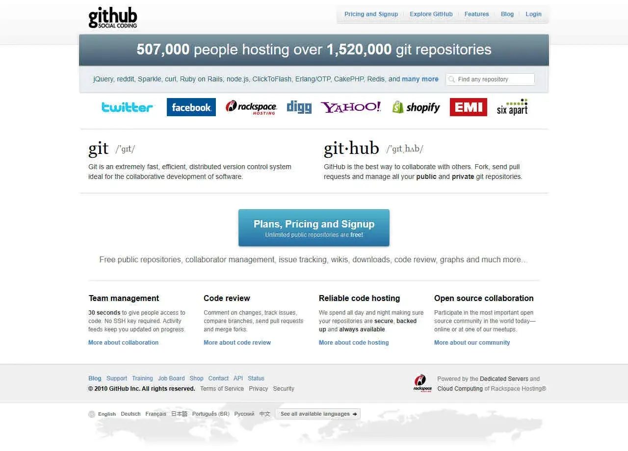 Github 2010
